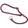Ferplast Collare Semistrozzo SPORT, Collare per Cani, Collare da Addestramento con Anelli Regolabili, in Cordino di Nylon, Lunghezza 60 cm, spessore 8 mm, Fuxia-nero