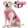 Kuoser Gilet rinfrescante per cani, Gilet fresco per cani con fibbia pettorale regolabile e anello a D, Cappotto rinfrescante evaporativo per cani, Giacca leggera e fresca per cani, Rosa, XXL