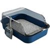 QYJLOFMVE Lettiera per Gatti Semichiusa con Recinzione Alta, Toilette per Gattini | 40x28x16cm Sabbiera, Toilette per Piccoli Animali, Contenitori per Lettiera per Gatti Ispessiti, Anti-Schizzi
