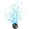 KOMBIUDA Corallo Artificiale Fluorescente per Acquario e Vasca Pesci, Blu | Decorazione Realistica, Resistenza all'Usura, Leggero e Compatto, per Paesaggi Sommersi e Nascondigli dei Pesci