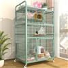 GDBTDL Gabbia per gatti a 3/4 livelli con ruote, grande recinto per gatti da interno esterno con piattaforme, casetta,per gatti spaziosa, playpen sicuro ideale per gioco e relax