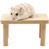 FIMJEP 1 Pezzo Piattaforma in Legno per Piccoli Animali 14,7x7,8x9 cm - Ripiano per Gabbia di Criceto, Decorazione e Zona Gioco per Arrampicarsi e Riposare