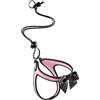 Generico PETTORINA TRE PONTI CHIUSURA LACCIO BORDO NERO EASY FIT FIOCCO ROSA (MIS. 1)