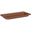 Sottovaso Rettangolare per Vaso a Cassettone Tikal Saucer Clay 96x41 cm in Plastica Argilla