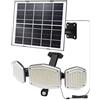 Lepwings Faretto Led da Esterno Solare con Cavo 5m, 426LED 2800LM Luci Solari con Sensore Movimento, 4400mAh Lampada Solare, 3 Modalità, IP65 Impermeabile, Adatto per Giardini, Garage, Vialetti