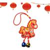 Generic Anno del Cavallo 2026 Ornamento Decorazione Stagionale Con Ricamo Finto