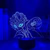 KJsdaADSA 3D Night Light Anime Illusion Led Decor 3D Lamp Anime Persona 5 Joker per bambini Arredamento camera da letto Night Light Brithday Gift Manga Room Desk 7 colori