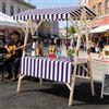 Generic Bancarella da Mercato Pieghevole con tettoia, carretto Portatile per venditori ambulanti, Ideale per Eventi all'aperto e Stand di Street Food.
