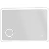 Parama Specchio da bagno a LED 70x100 cm con sensore touch-screen, ingranditore, orologio digitale e funzione di anti-appannamento