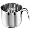KOPF Pentolino latte induzione Josie, Ø 14 cm, 1,5 L, argento, acciaio inox | Pentolino con scala graduata | bordo versatore | per tutti i piani cottura | bollilatte adatta per forno e lavastoviglie
