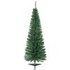 HOMCOM Albero di Natale Slim Artificiale 150 cm, 50x50x150 cm Verde