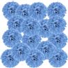PATIKIL Confezione Da 20 Pezzi Fiori Pom Pom In Tessuto Da 10 Cm Blu Lago