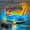 Lxmoneon Insegna al neon per auto d'epoca,Insegne al neon a LED per auto | USB Stanza per auto retrò dimmerabile Man Cave Garage Sala giochi,Regalo per gli amanti delle auto