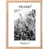 FRAMO 35mm Cornice per Immagini 19 x 45 cm | Faggio | Cornice in MDF Fatta a Mano con lastra di Vetro Artificiale antiriflesso a Prova di Rottura e Robusta Parete Posteriore in MDF