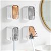 GFUEIGJ 4 pezzi Porta Spazzolino Elettrico da Muro, Portaspazzolini da Bagno Portaspazzolini da Bagno Adesivo Senza Perforazione, Porta Spazzolino Elettrico da Viaggio, Organizzatore Bagno