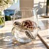 Generic Collezione di bicchieri artigianali Ocean Animal, bicchiere da vino 3D a forma di polipo, realizzato a mano con anelli blu, vetro da bar con animali marini, decorazione per la casa costiera regalo per