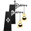 sloiaz Fantasma Lanterna da scaffale Luce notturna a LED di Halloween, Mini biblioteca in resina Lampada da lettura sospesa, Lampada decorativa luminosa for mensola della scrivania con angolo libreria(G+G)