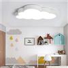 ENXING Plafoniera A LED Lampada Per Camera Da Letto Per Bambini Plafoniere Nuvole Bianche Ragazzi E Ragazze Dimmerabile Lampade Per Bambini Ambiente Da Letto Per Da Soffitto A Fumetto Paralume ,Whitelight