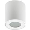 EDO Faretto da Soffitto Bianco GU10 Ø80x84 mm Rotonda KLARS - Plafoniera da Superficie Moderna Tondo Allumionio - Impermeabile IP44 230V - Lampada da Soffitto - Illuminazione per Bagno