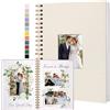 Yopih Album Fotografico Copertina in Lino, 28 x 20,5 cm 40 Fogli 80 Pagine