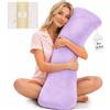 HerComfort Pillows Cuscino Appesantito per Adulti 3 KG | 104 * 30 CM | Dormi Meglio & Sentiti Calma | Body Pillow con Peso | Tutte le Stagioni | Cuscino Abbraccio per Adulti | Aiuta il Focus