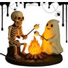 Generico Lampada Notturna Falò Scheletro E Fantasma Lampada Atmosferica Halloween