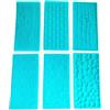 DIIOOMIEEU Stampo in silicone 6 pezzi/set fiore albero corteccia muro di mattoni texture pietra per Impressione Mat per Handmade Jelly Cu pieceake Cookie Su