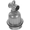 UPKOCH Portalampada E27 Triplo in Ceramica Base a Vite, 2 Pezzi | Anima Interna in Ceramica, Tenuta, Installazione Rapida, per Lampade Domestiche e Giardino