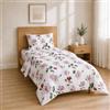 Homebliss Completo lenzuola 90x200+30 / 160x280 + 50x80 1PCS, Floreale Rosa