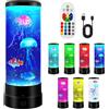 BORDEAG Lampada a LED con meduse, lava, meduse, 17 colori, per acquario, luce d'atmosfera, luce notturna, decorazione per la casa
