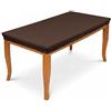 Generico Copritavolo Rettangolare Elastico Antimacchia - Tovaglia Moderna Aderente in Tessuto Bielastico, Made in Italy (Chocolate, Estensibile da 90x180 a 100x200 cm)