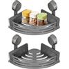 Generic Mensola angolare per doccia, senza fori, organizer rimovibile per bagno, per bagno, cucina, dispensa, casa