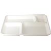 USOBIO Vassoi monouso 4 Scomparti in polpa di cellulosa 37x27cm - BIODEGRADABILI e COMPOSTABILI - Pack 20pz