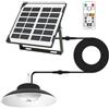 GOMETY Lampada a sospensione solare con telecomando, lampada a sospensione solare per esterni e interni con 3 temperature di colore, lampada solare per esterni a sospensione IP65 impermeabile per giardino