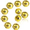 TOAOB THE ONE AND ONLY BABY TOAOB 10 Pezzi Campanellini Natalizi 4cm Oro Campanelli Grandi Sonagli in Metallo per Decorazione di Natale Matrimonio Compleanno Decorazioni per Decorazioni Feste