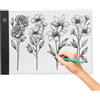 HUOLE Tavoletta Luminosa, Light Box LED Light Pad di Disegno, Tavola Luminosa Led, con Luminosità Regolabile, per Animazione, Schizzi, Progettazione, Disegno, Pittura a Diamante 5D, 47 * 34,5 * 0,5 cm (A3)