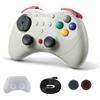 GuliKit Elves 2 Pro Controller Wireless per Switch/Switch 2/PC/Android/IOS, Controller Bluetooth con Joystick Effetto Hall, Frequenza Polling 1000Hz, Vibratore Magnetico, Super Aptico, Retro
