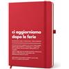 hOmty Taccuino A5 Righe | Quaderno Appunti A5 | Quadernino Appunti | Idee Regalo Collega Donna e Uomo | Regali per Colleghi di Lavoro (Dopo le Ferie)