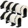 Printing Saver 5 Rotoli DK22251 DK-22251 62mm x 15,24m Etichette adesive continuo compatibili per Brother P-Touch QL-800 QL-810W QL-820NWB, Nero/Rosso su Nianco