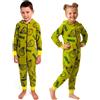 United Labels The Grinch Tuta con Cappuccio per Ragazzi e Ragazze - Tuta per Bambini Pigiama A Maniche Lunghe Verde