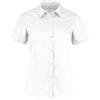 Kustom Kit Camicia in Popeline A Maniche Corte Donna (42) (Bianco)