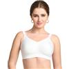 TRYLO Riza T-FIT Reggiseno da donna non imbottito, senza ferretto, copertura completa, senza cuciture, 100% cotone, disponibile in multicolore, bianco, 4D
