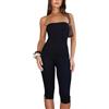 Gkaopi Tuta Intera Donna Senza Maniche Aderente Pagliaccetto Senza Spalline Sexy Slim Midi Jumpsuit Moda Casual Tinta Unita Tutina One Piece Tuta Monopezzi per Palestra Fitness Workout Yoga
