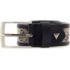 GUESS cintura Boston Adjustable Belt H35 W95 Sand/Blue blu scuro