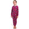 United Labels Disney Minnie Mouse Tuta con Cappuccio Bambina Rosa Tuta Lunga, Pigiama intero Bambino, Colore: rosa., 110-116