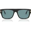 Tom Ford Occhiali da Sole DUNNING-02 FT 0907 SHINY BLACK/BLUE 55/19/145 uomo