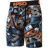 PSD Boxer Uomo Blu Nero Stampa Geometrica | Boxer Elastico in Vita e Microfibra Regalo Originale