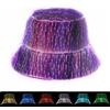 lumisonata LED Rave Bucket Hat USB Rechargeable 7 Colors Glow in The Dark Festival Accessories