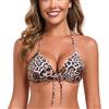 RELLECIGA Costume Donna Top a Triangolo Push up Morbido con Laccetti