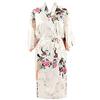 Max Hsuan Vestaglia da donna in raso, kimono, vestaglia per matrimonio, damigella d'onore, pigiama, vestaglia taglia 40-52